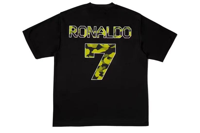 Bape x CR7Life Ronaldo 7 T-Shirt Black