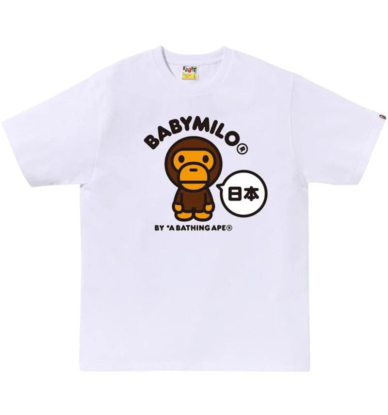 A Bathing Ape Baby Milo Tee White