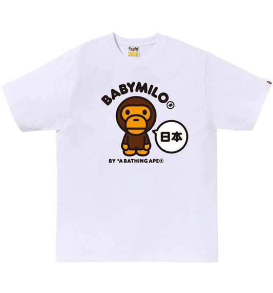 A Bathing Ape Baby Milo Tee White