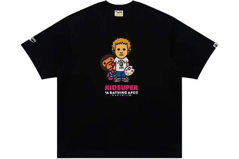 Bape x KidSuper Milo Tee Black