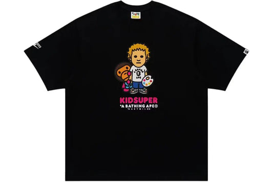 Bape x KidSuper Milo Tee Black