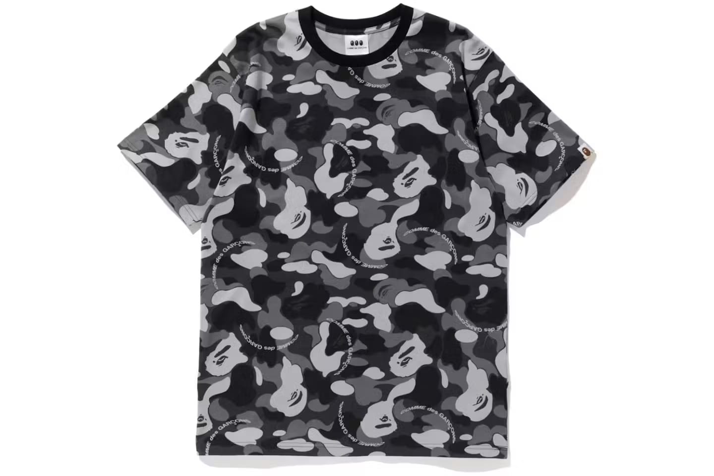 Bape x CDG Osaka Tee Black/Gray