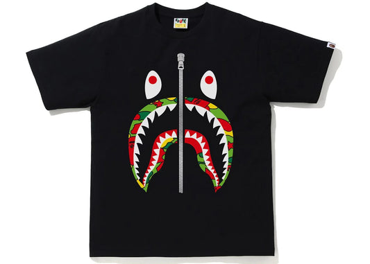BAPE ABC Shark Tee Black/Green