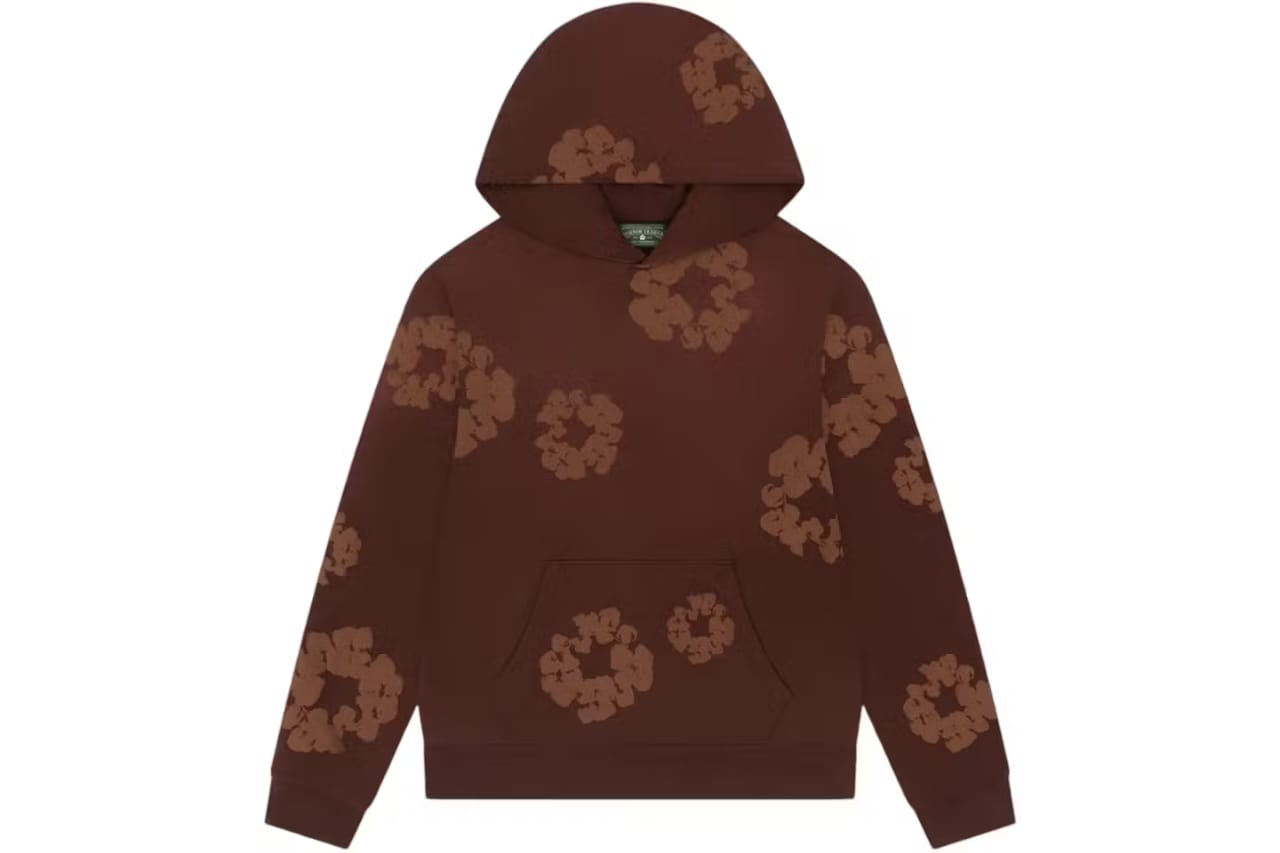Denim Tears Cotton Wreath Hoodie Brown