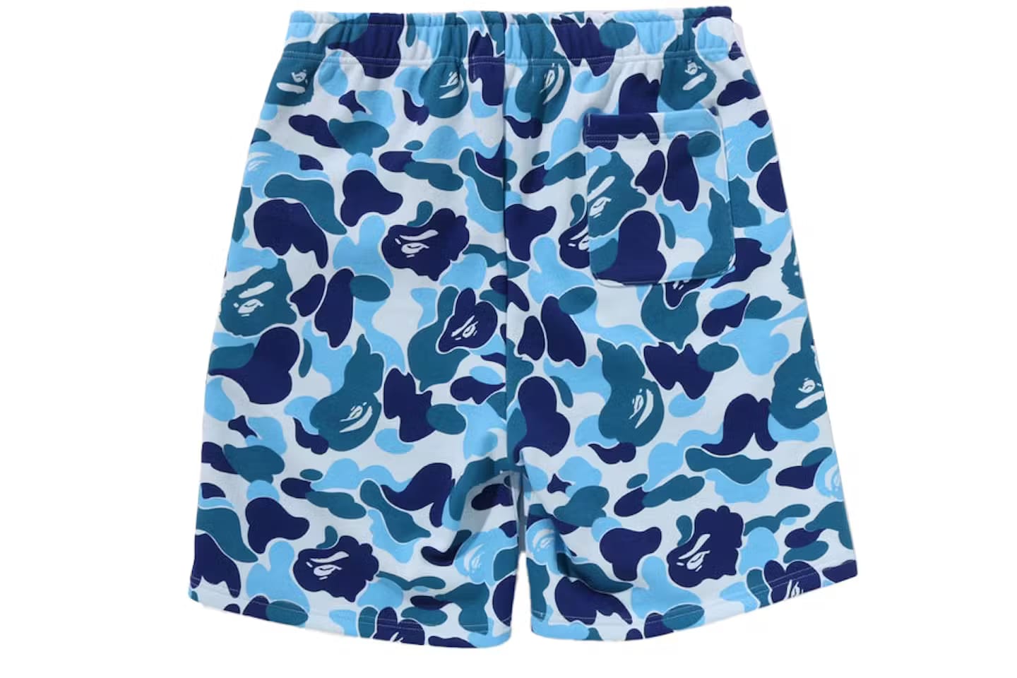 BAPE ABC Camo Shark Sweat Shorts Blue