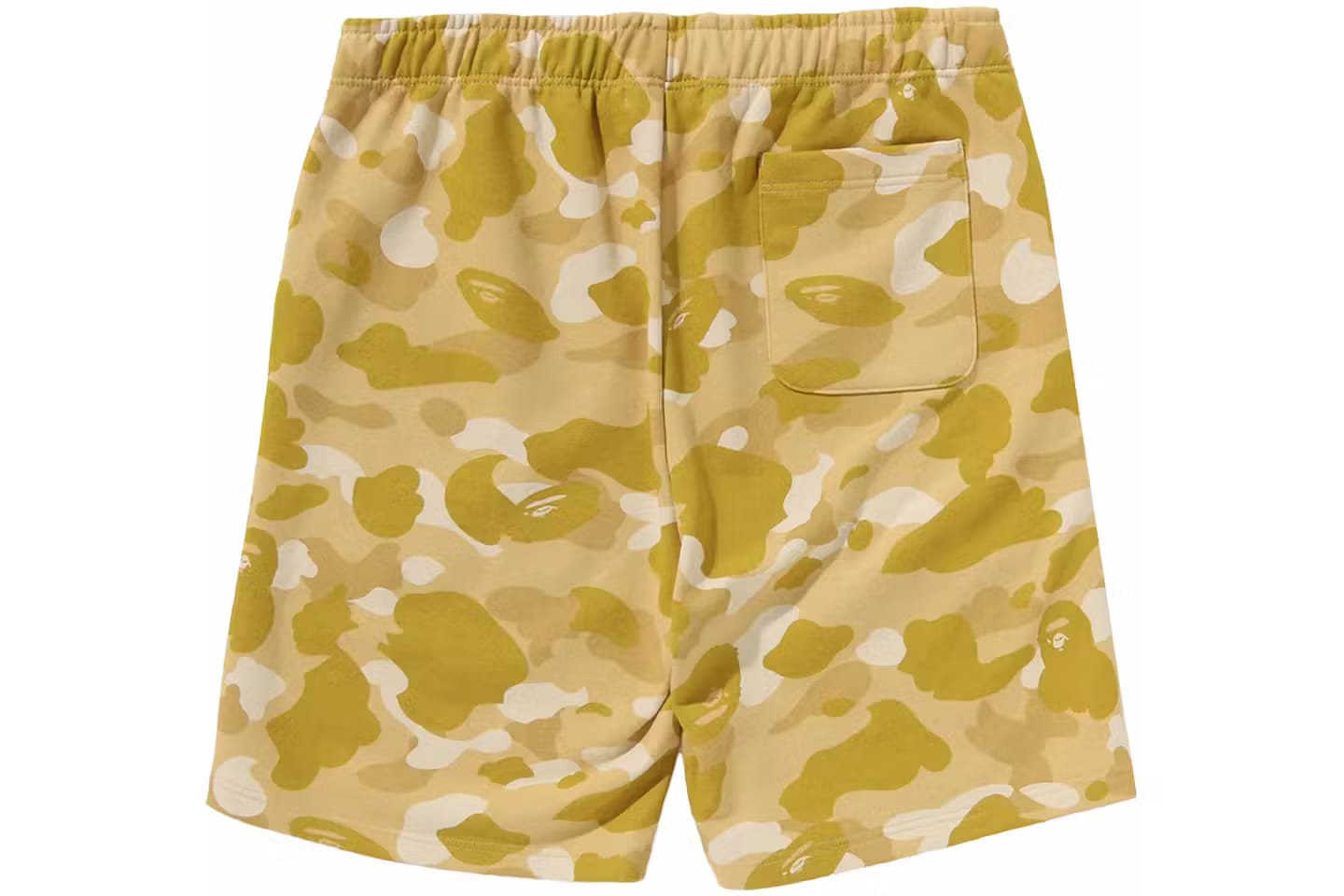 BAPE ABC Camo Shark Sweat Shorts Yellow