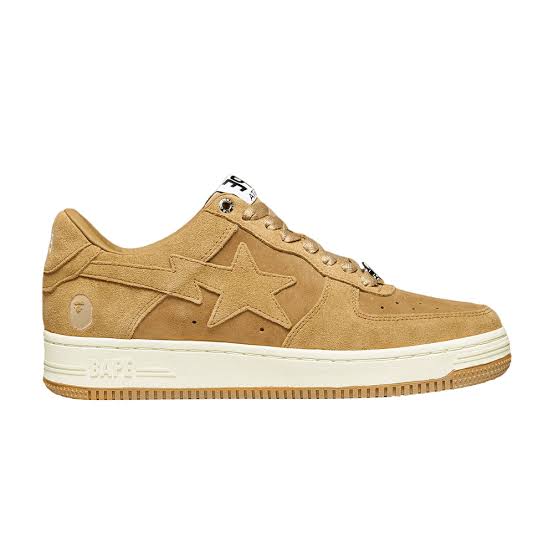 A Bathing Ape Bape Sta Beige Suede
