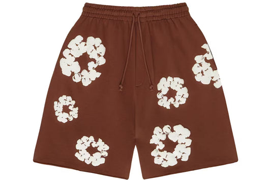 Denim Tears Cotton Wreath Sweatshorts Brown