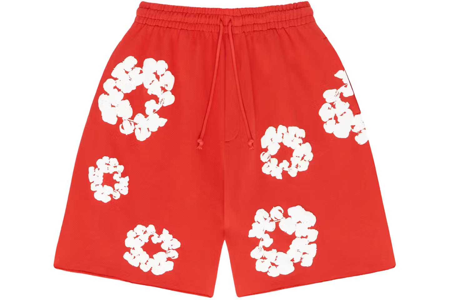 Denim Tears Cotton Wreath Sweatshorts Red