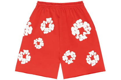 Denim Tears Cotton Wreath Sweatshorts Red