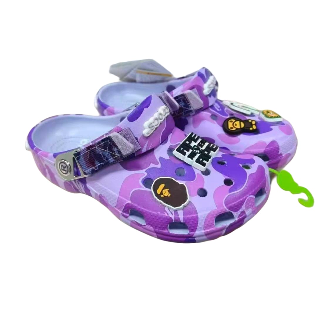 BAPE x Crocs Classic Clog ABC Camo Purple