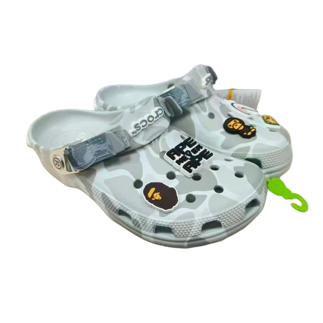 BAPE x Crocs Classic Clog ABC Camo White