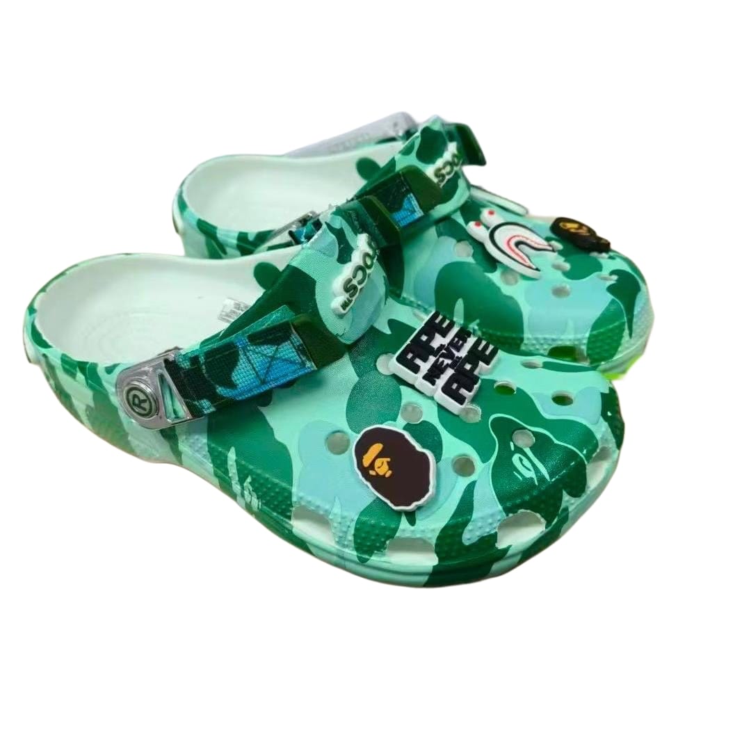 BAPE x Crocs Classic Clog ABC Camo Green