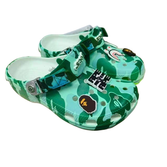 BAPE x Crocs Classic Clog ABC Camo Green