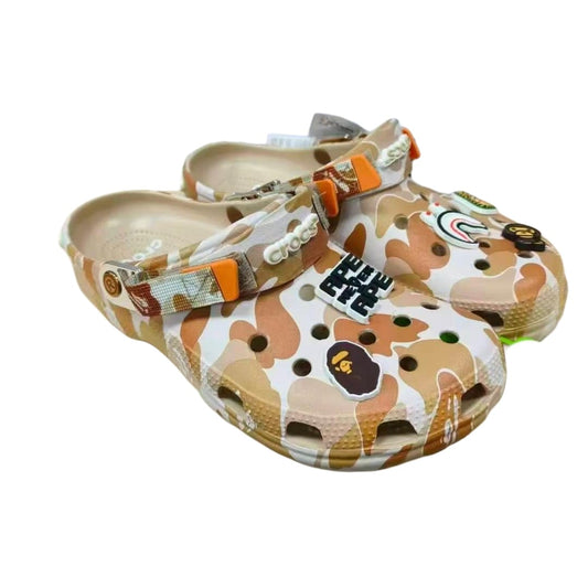 BAPE x Crocs Classic Clog ABC Camo Beige