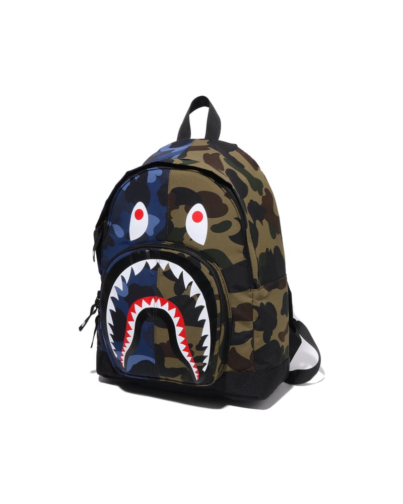 A Bathing Ape ABC Camo Shark Daypack Blue/Yellow