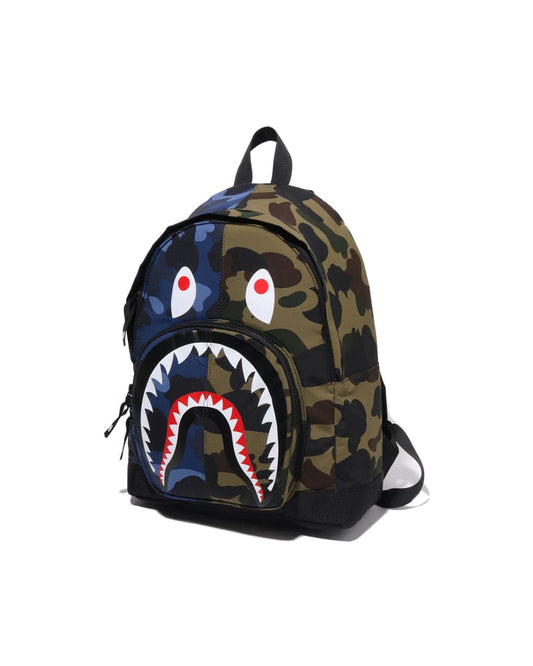 A Bathing Ape ABC Camo Shark Daypack Blue/Yellow