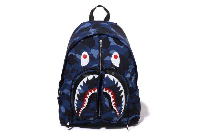 A Bathing Ape ABC Camo Shark Daypack Blue