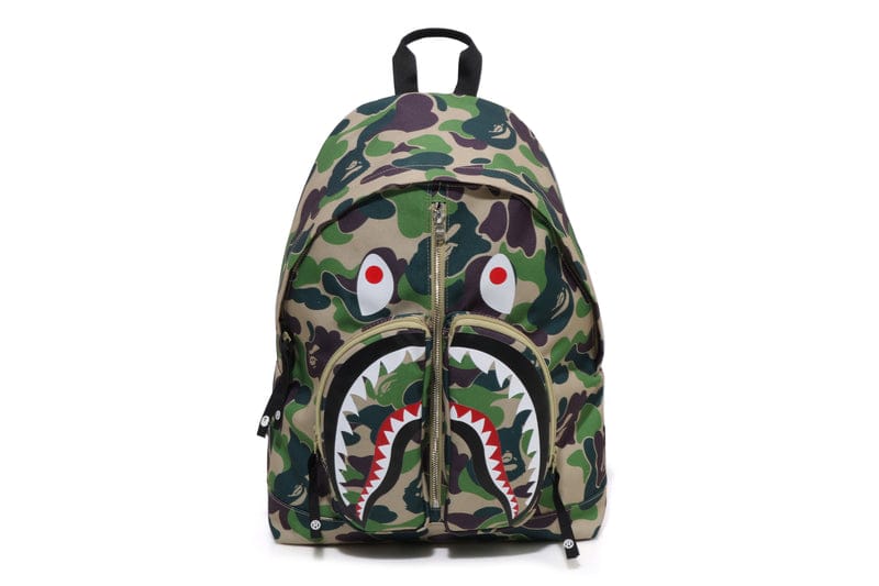 A Bathing Ape ABC Camo Shark Daypack Green