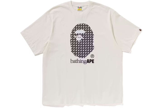 Bathing Ape Sta Houndstooth Relaxed Fit Tee