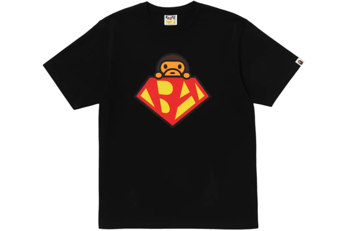 BAPE Hero Baby Milo Tee Black