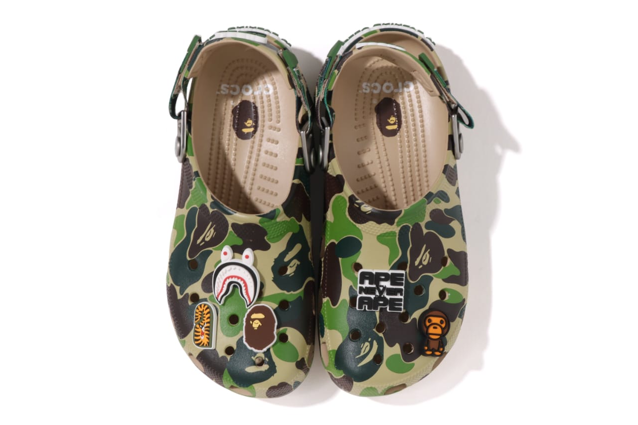 Bape x Crocs Classic Clog ABC Camo Green