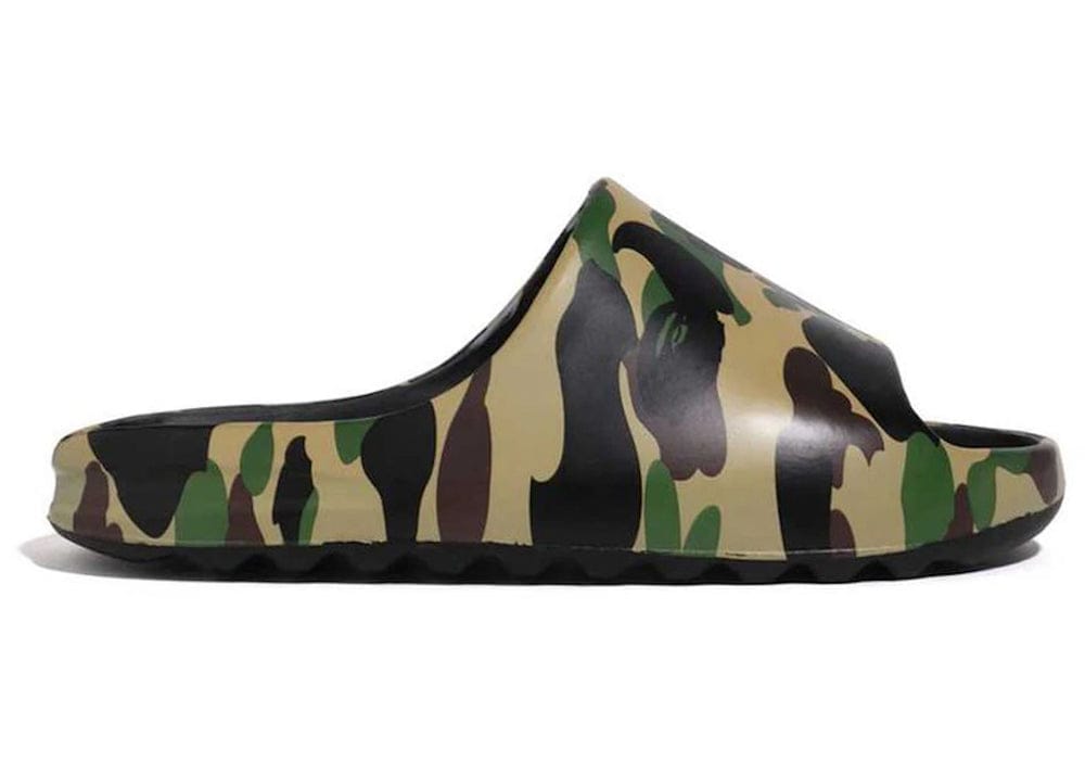 A Bathing Ape 1St Camo Slide Yellow