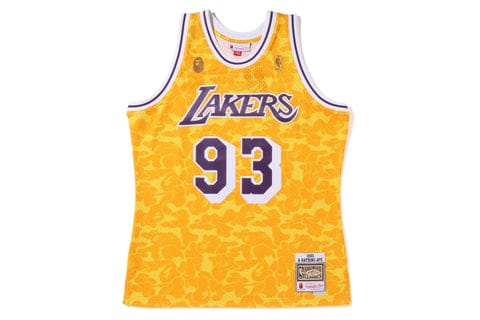 BAPE x Mitchell & Ness Los Angeles Lakers Yellow