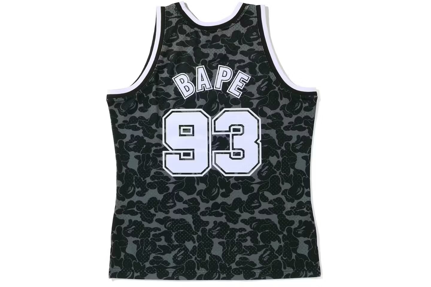 BAPE x Mitchell & Ness New Jersey Nets Jersey Black