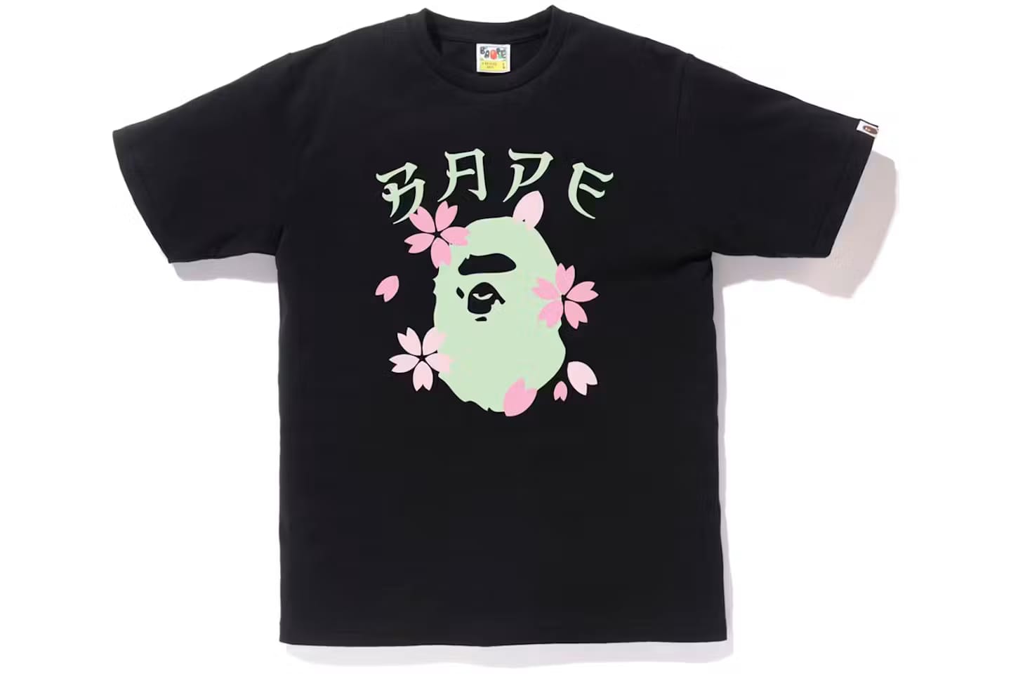 BAPE Sakura Ape Head Tee Black