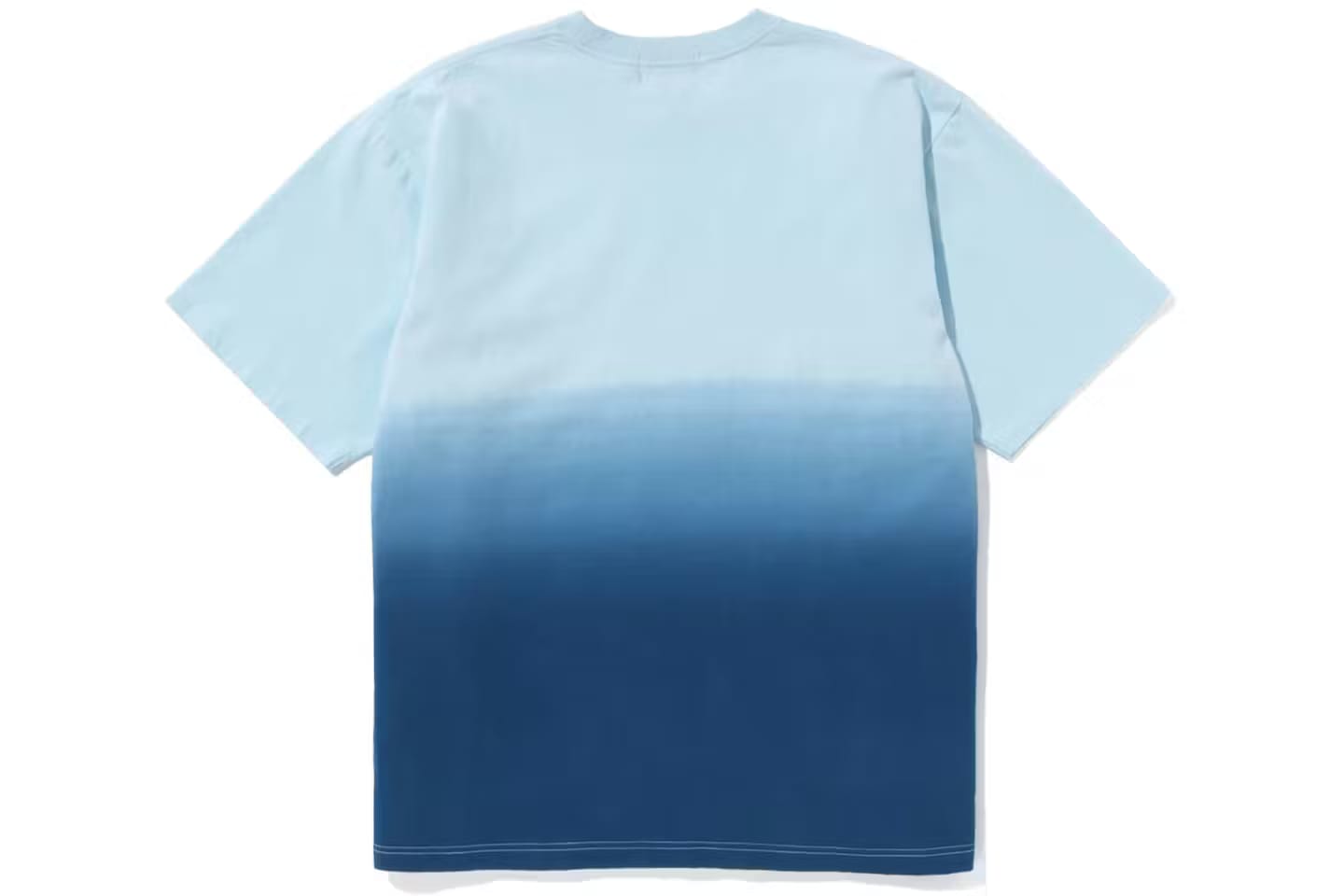 BAPE College Gradation Relaxed Fit Tee Blue