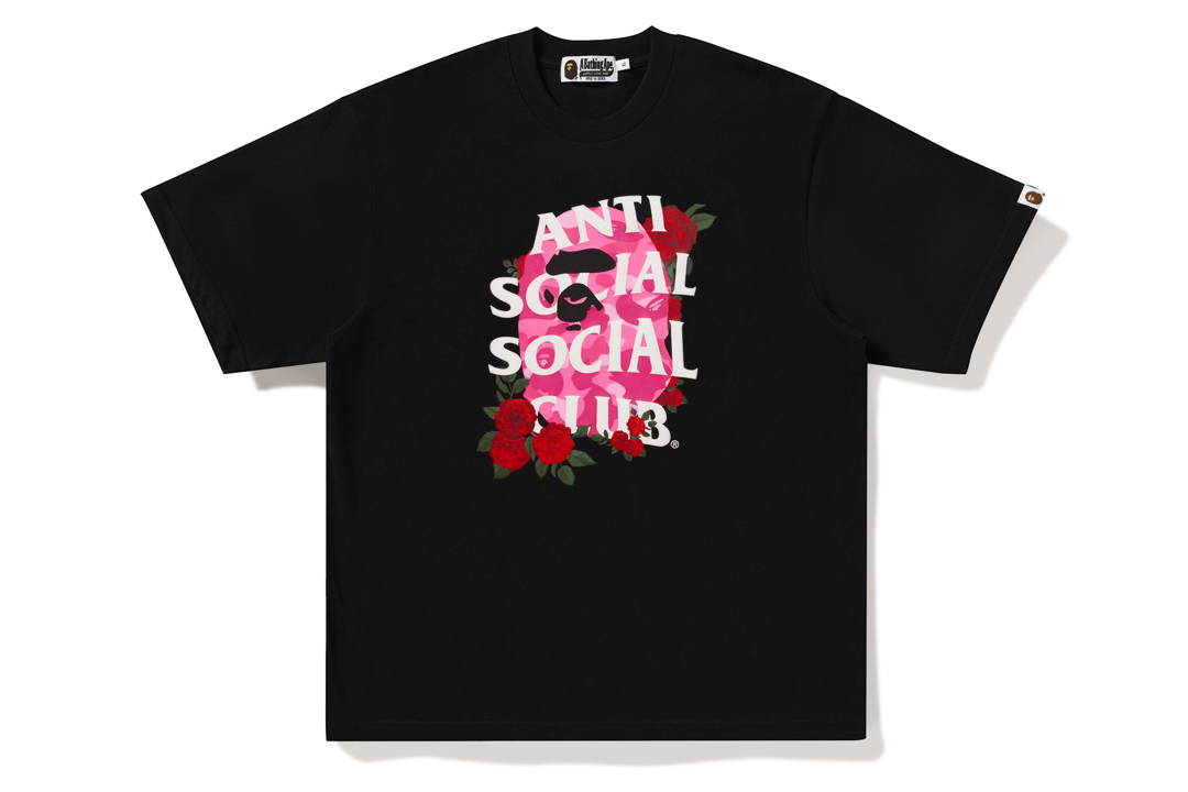 BAPE x Anti Social Club Tee Black
