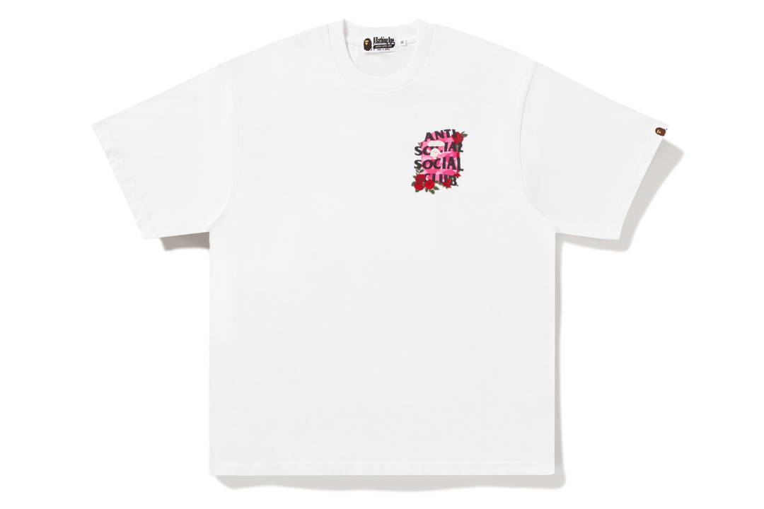 BAPE x Anti Social Club Tee White