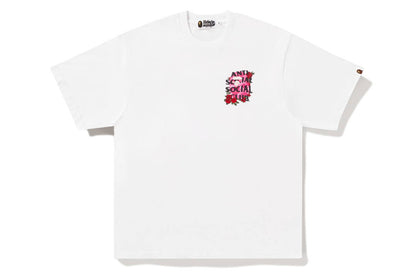 BAPE x Anti Social Club Tee White