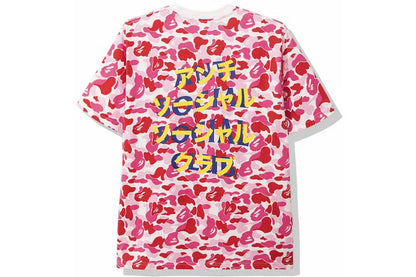 BAPE x Anti Social Club ABC Camo Tee Pink