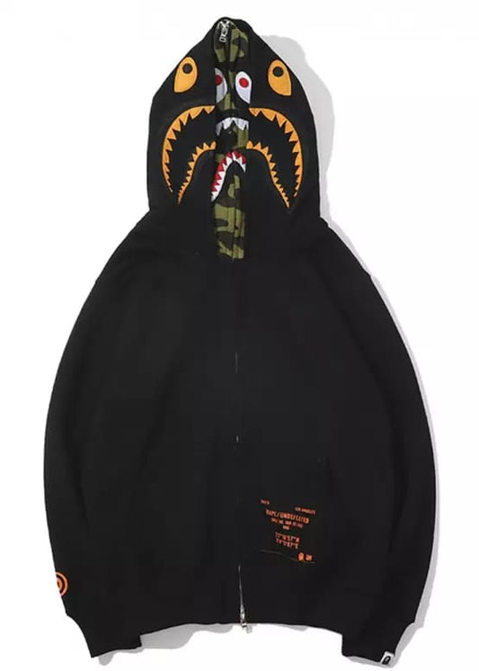 A Bathing Ape x Undefeated Full Double Zip Hoodie
