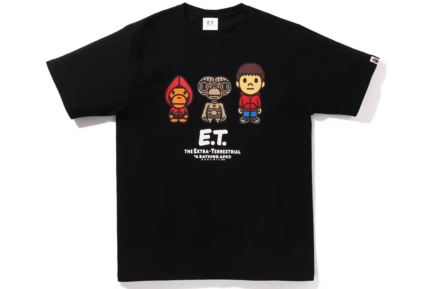 A Bathing Ape X E.T. Baby Milo Tee Black