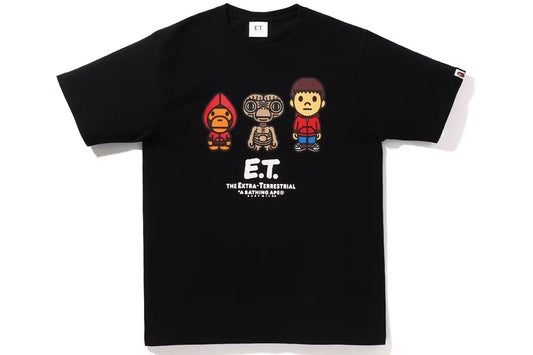 A Bathing Ape X E.T. Baby Milo Tee Black