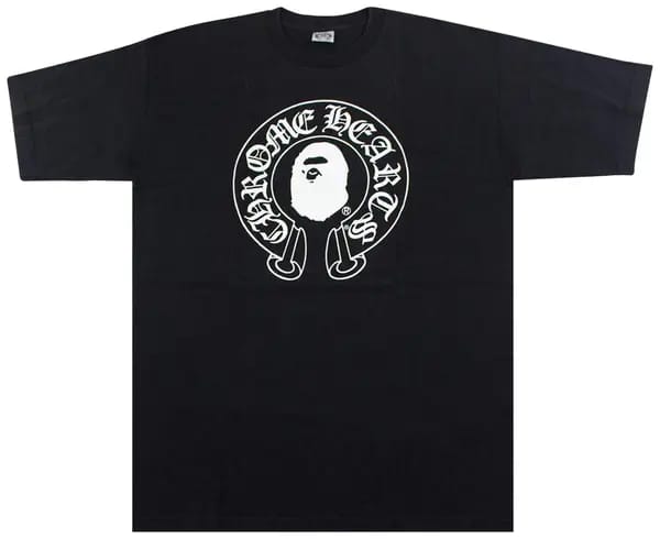 Bape x Chrome Hearts Tee Black