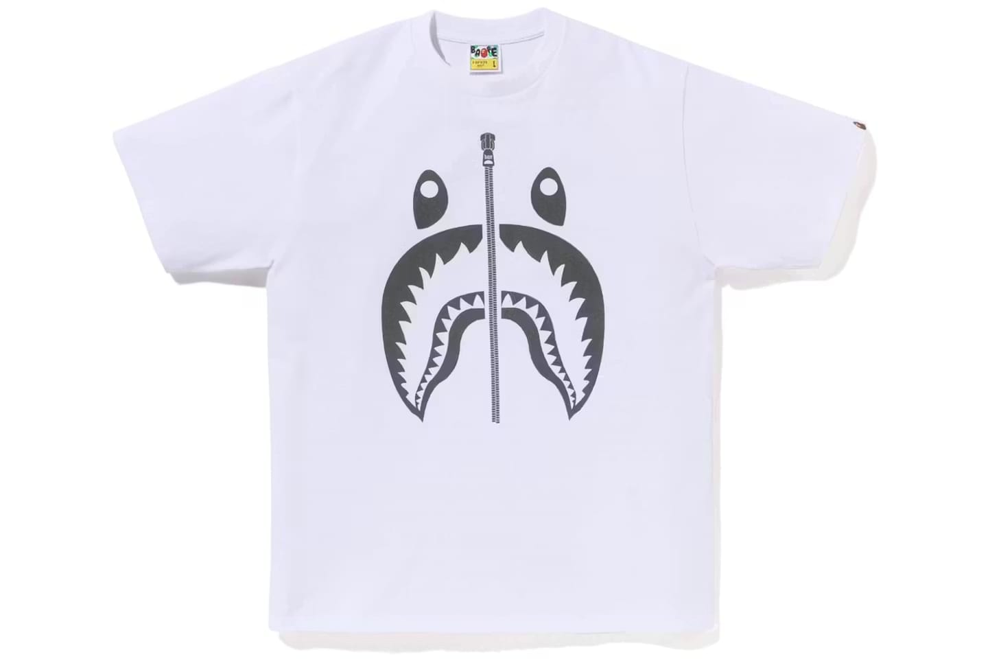 BAPE Pigment Shark Tee White