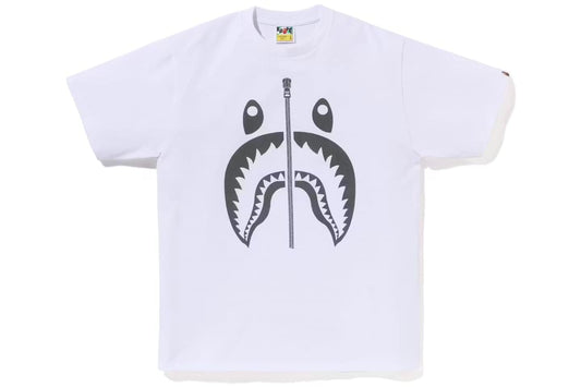 A Bathing Ape Shark Print T-Shirt White