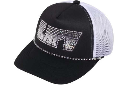 Baoe Crystal Mesh Cap Black