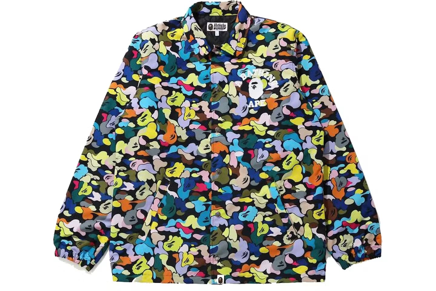 BAPE Multi Camo College Coach Jacket