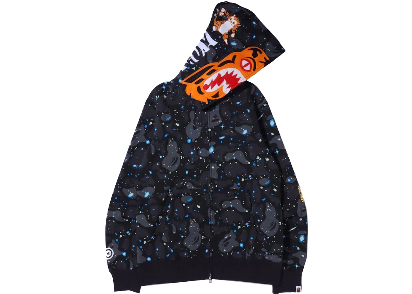 A Bathing Ape Space Camo Tiger Full Zip Hoodie