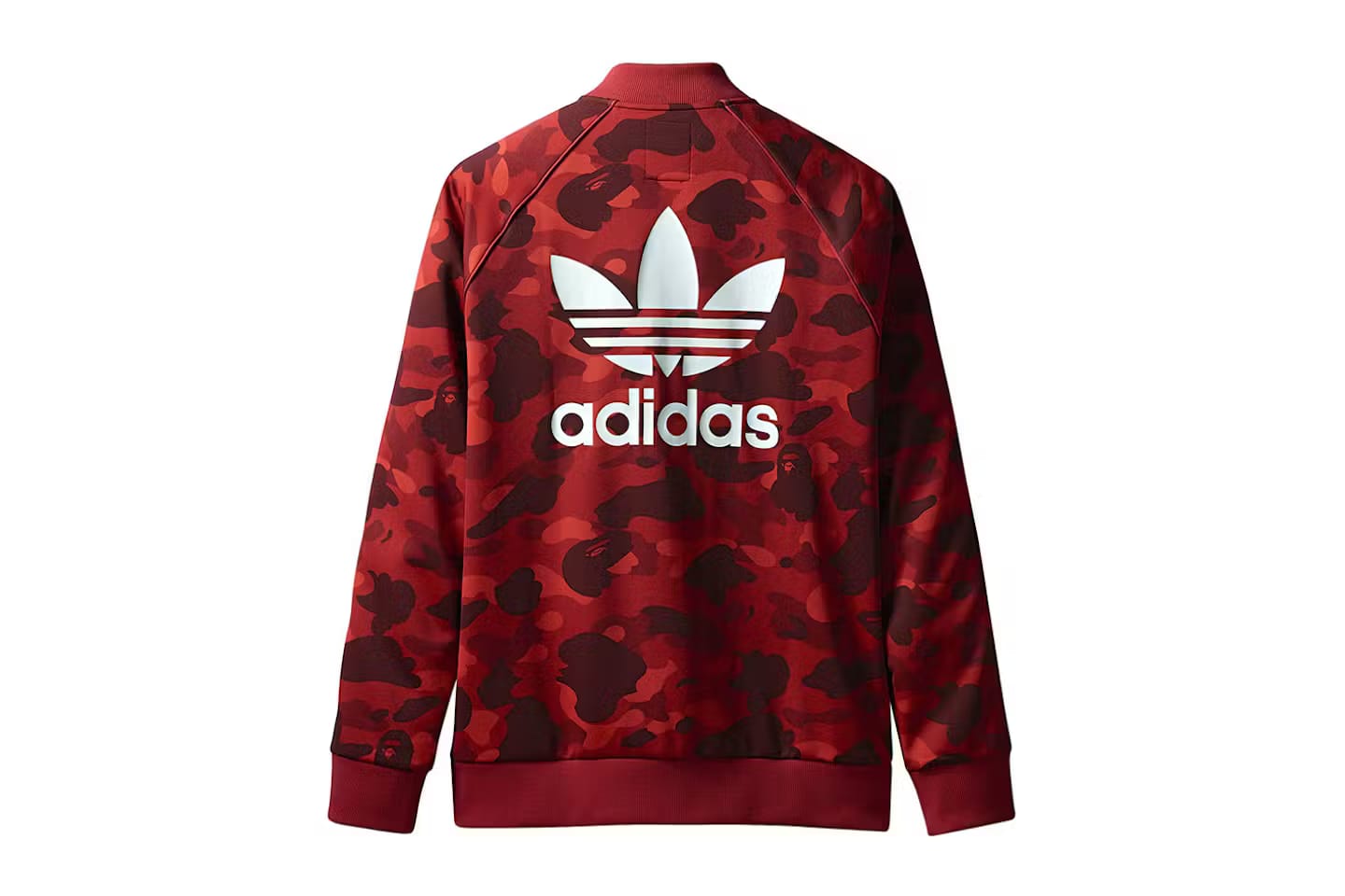 BAPE x adidas adicolor Track Top Red