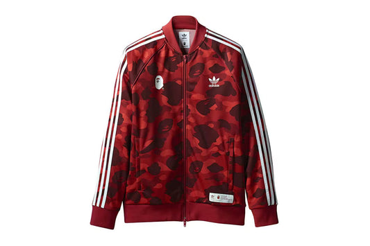 BAPE x adidas adicolor Track Top Red