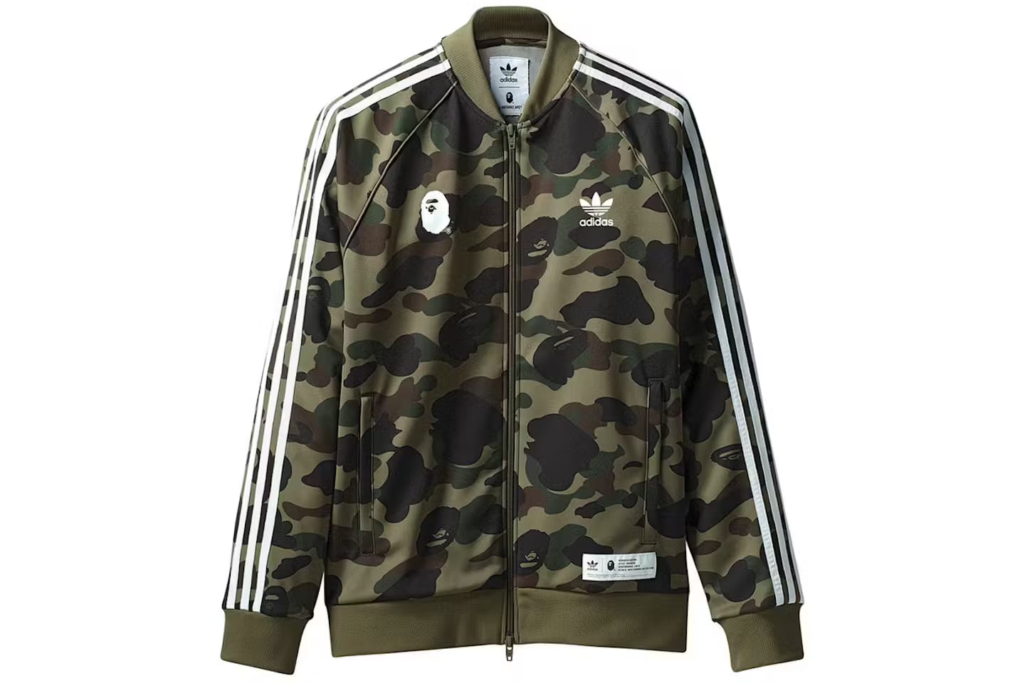 BAPE x adidas adicolor Track Top Green