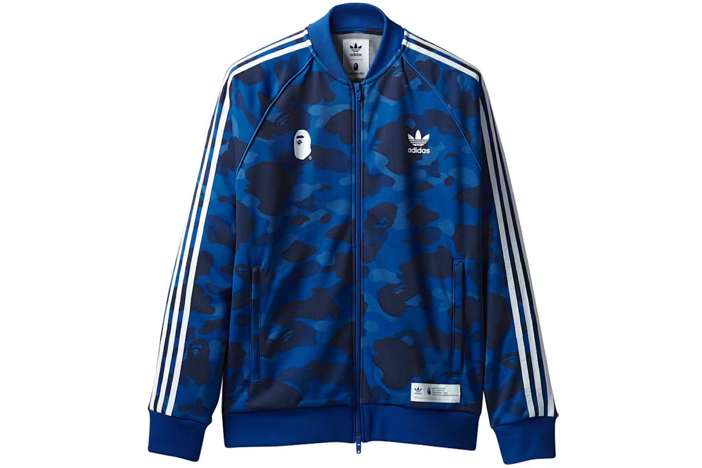 BAPE x adidas adicolor Track Top Blue