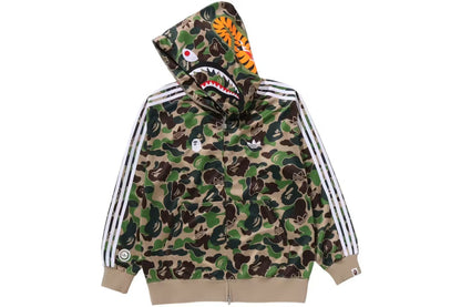 Adidas x BAPE Relaxed Fit Track Camo Shark Full Zip Hoodie
