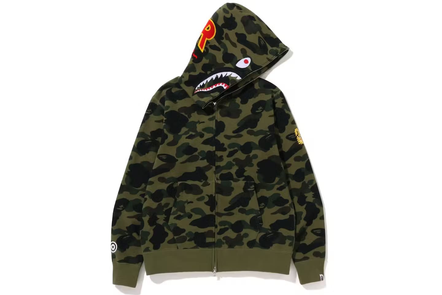 BAPE PONR 1st Camo Shark Full Zip Hoodie